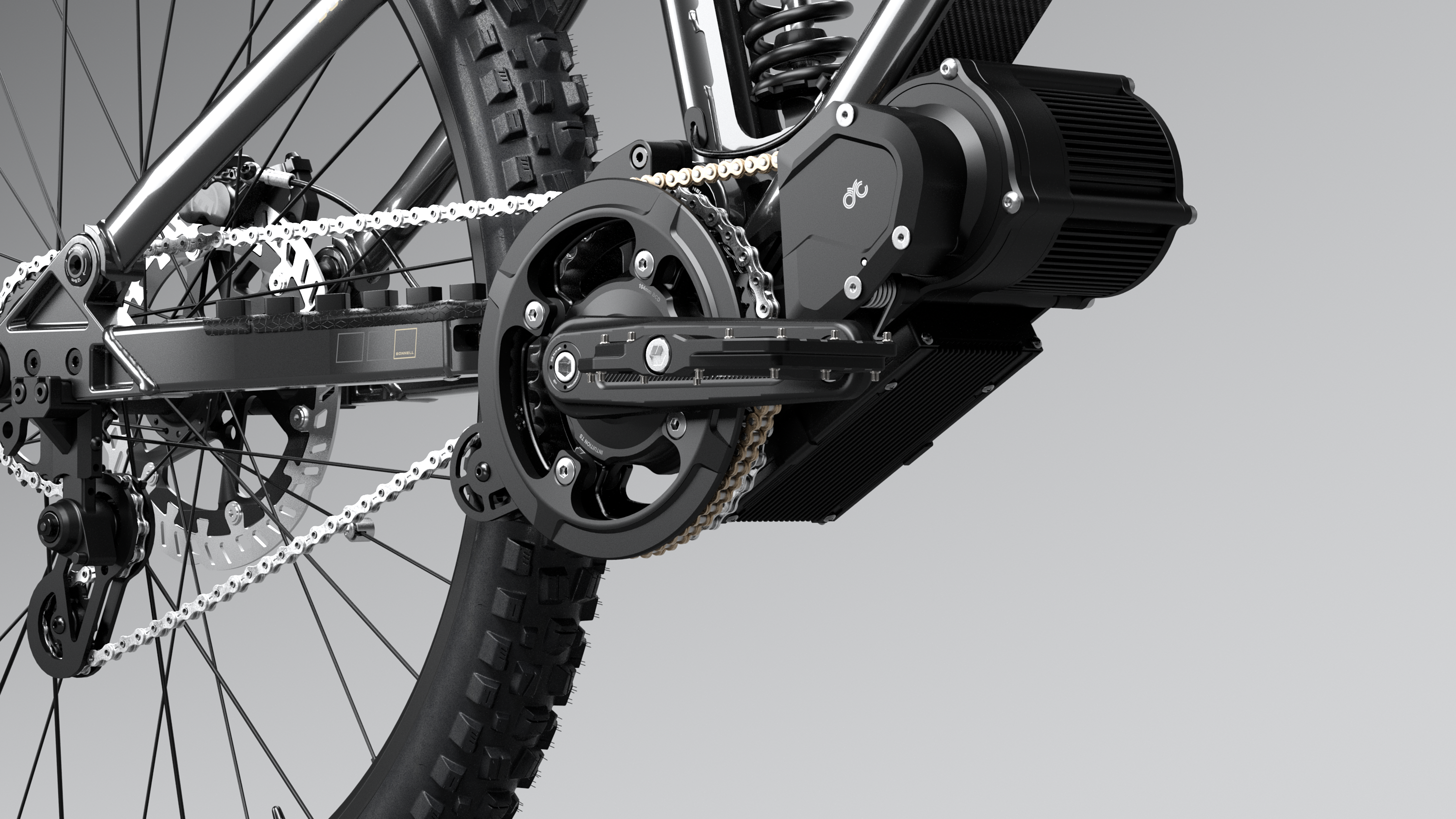 bicycle with electric motor Bonnell 775 MX